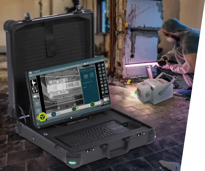 Leonardo DR mini 3 - leichtes tragbares Röntgensystem inkl. Röntgensoftware, Detektor und Zubehör für die Security