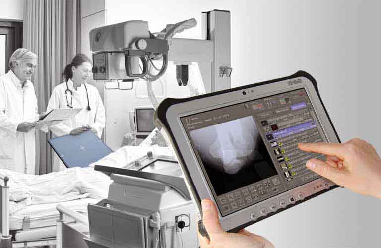 X-ray image acquisition and diagnostic software: Touchscreen operation – ensures a quick, efficient and orderly workflow