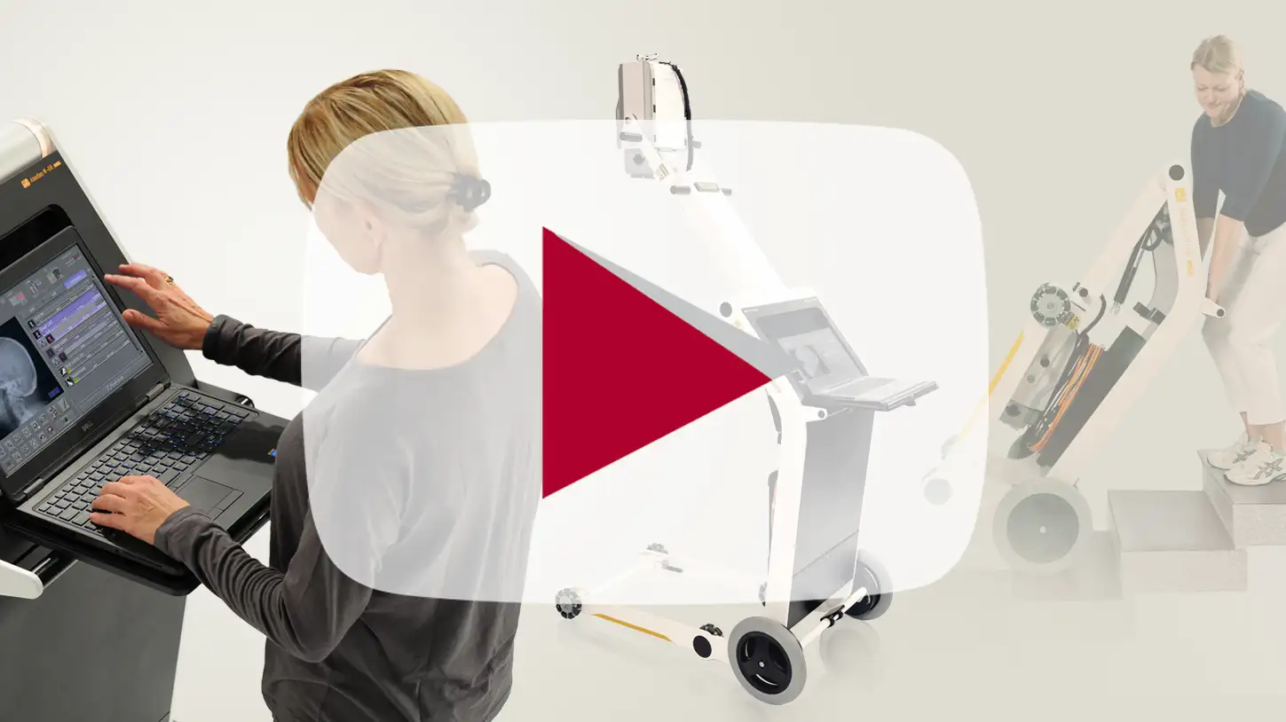 Amadeo M-DR mini máquina móvil de rayos X para medicina humana
